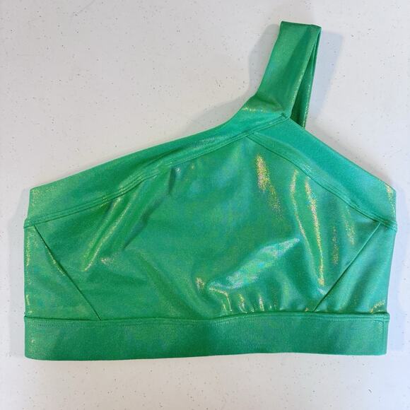 Heroine Sport Green One-Shoulder Sports Bra - Picture 3 of 10